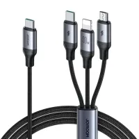 Joyroom A21 3-in-1 Fast Charging Black Cable (30W)